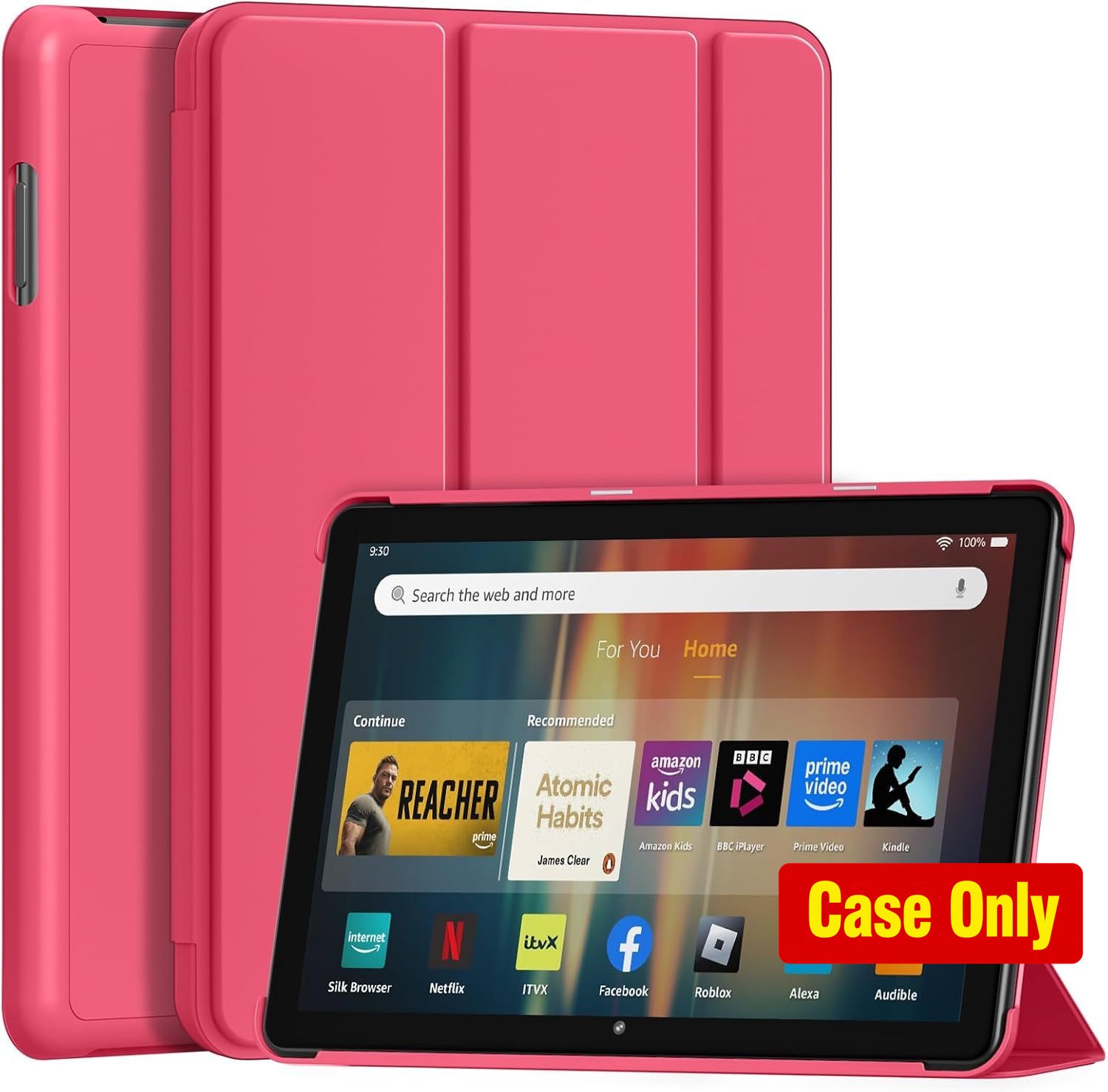 Slim Light Smart Trifold Stand Case for 8-inch Tablet with Auto Wake/Sleep Featu