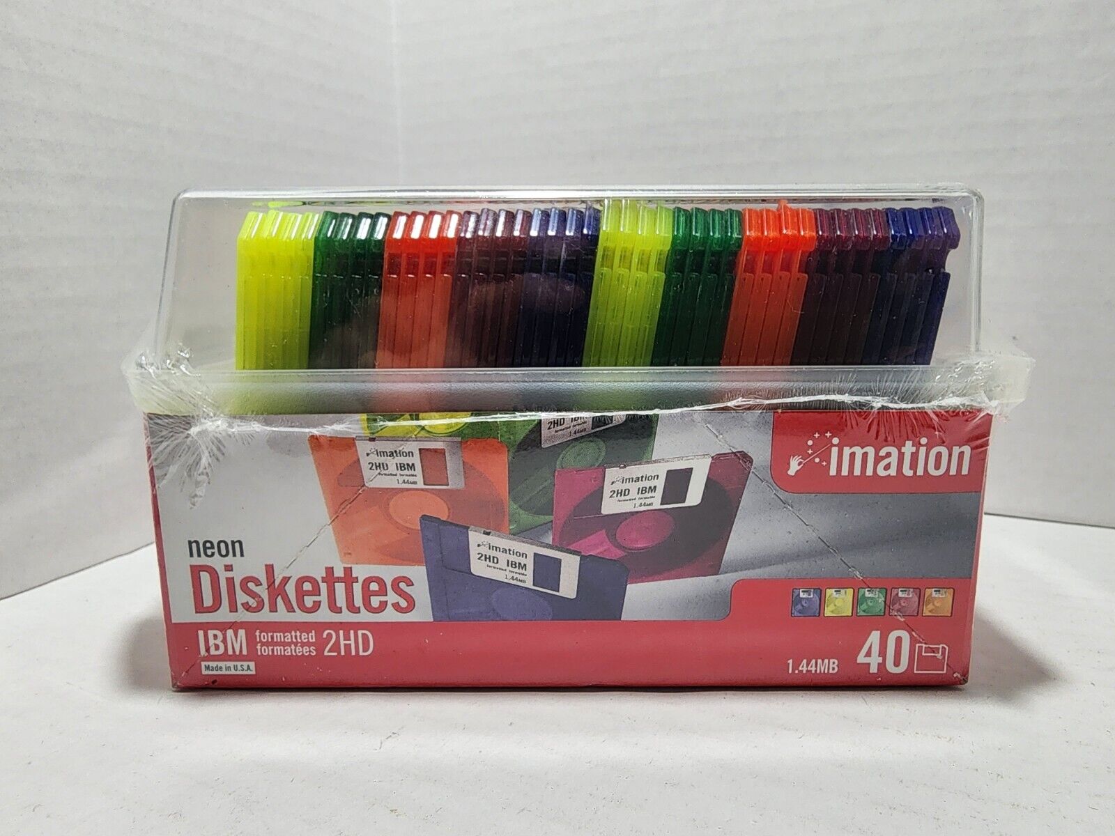 IMATION Neon Diskettes 40-Pack IBM 2HD 3.5