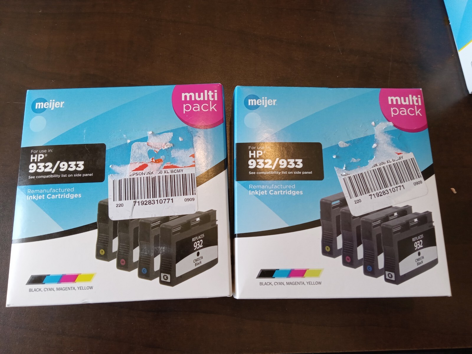 Meijer For use in HP 932 / 933 Multi Pack Inkjet Cartridge - NEW 2PK