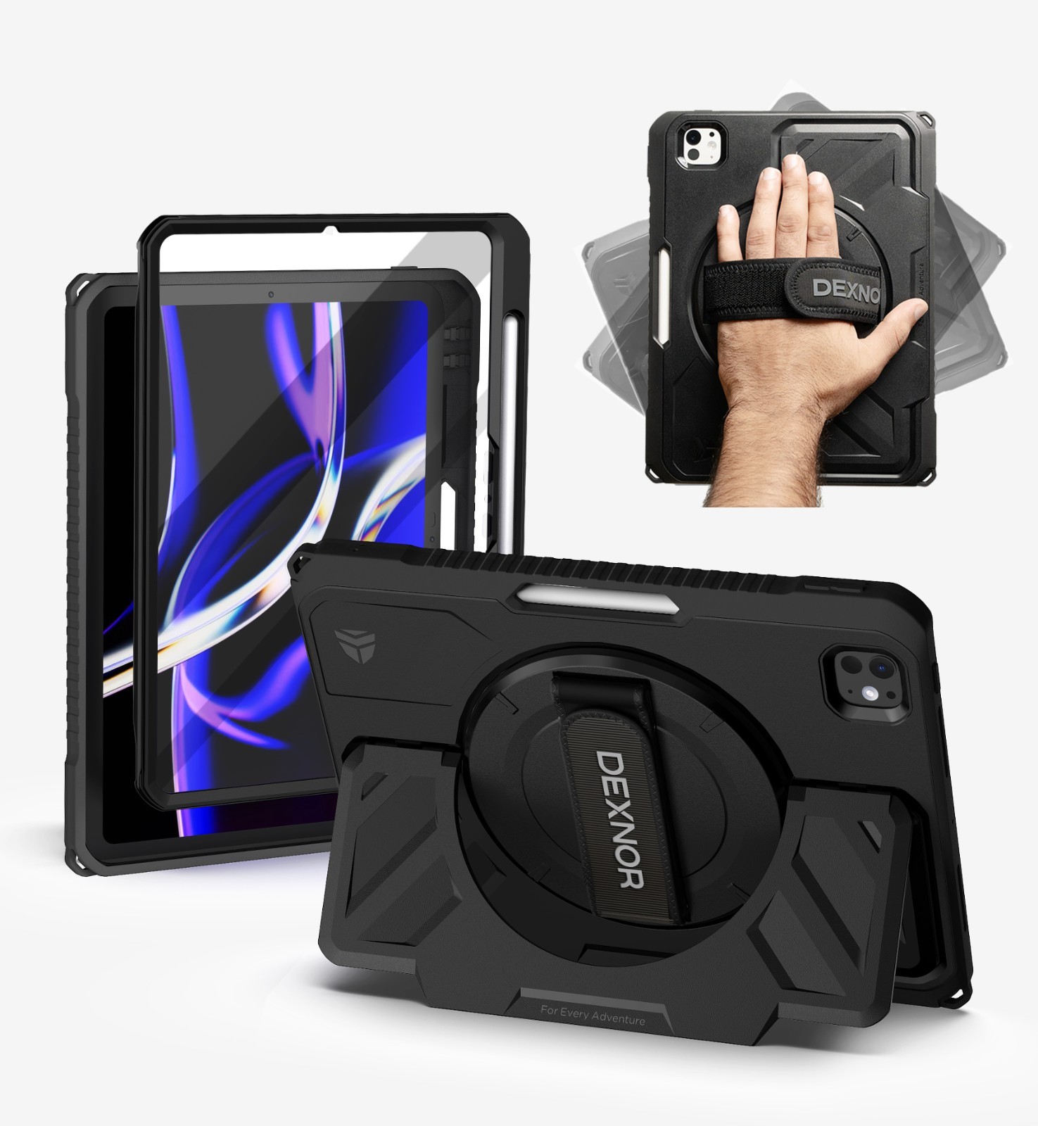 DEXNOR Case for iPad Pro 11 inch M5 M4/ iPad Pro 13 in M4/ iPad Pro 12.9 6th Gen