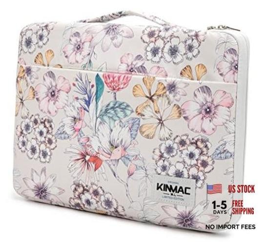360° Protective Laptop Sleeve Case Bag Cover with 15.6 inch-16 inch Floral