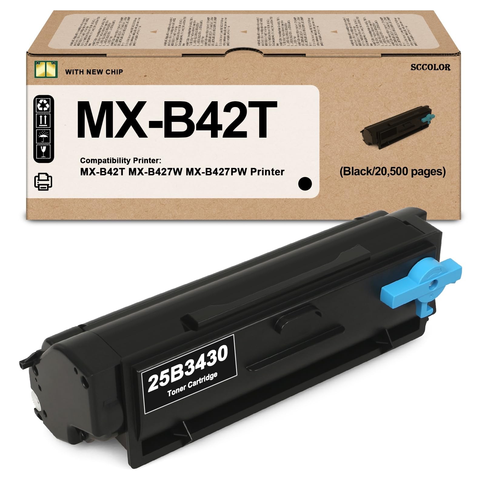 SCCOLOR MX-B42T Toner Cartridge Compatible MX-B42T 25B3430 Black Toner Cartridge