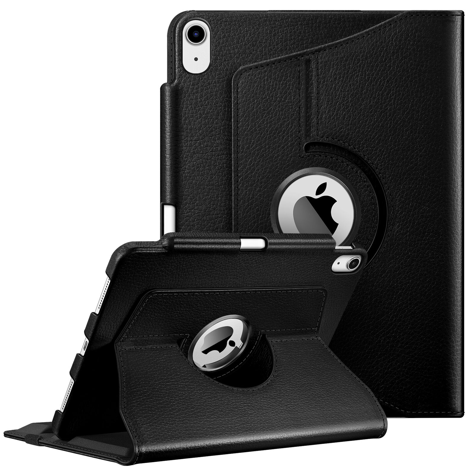 Rotating Case for iPad Air 11-inch M2 (2024) w Pencil Holder Smart Stand Cover