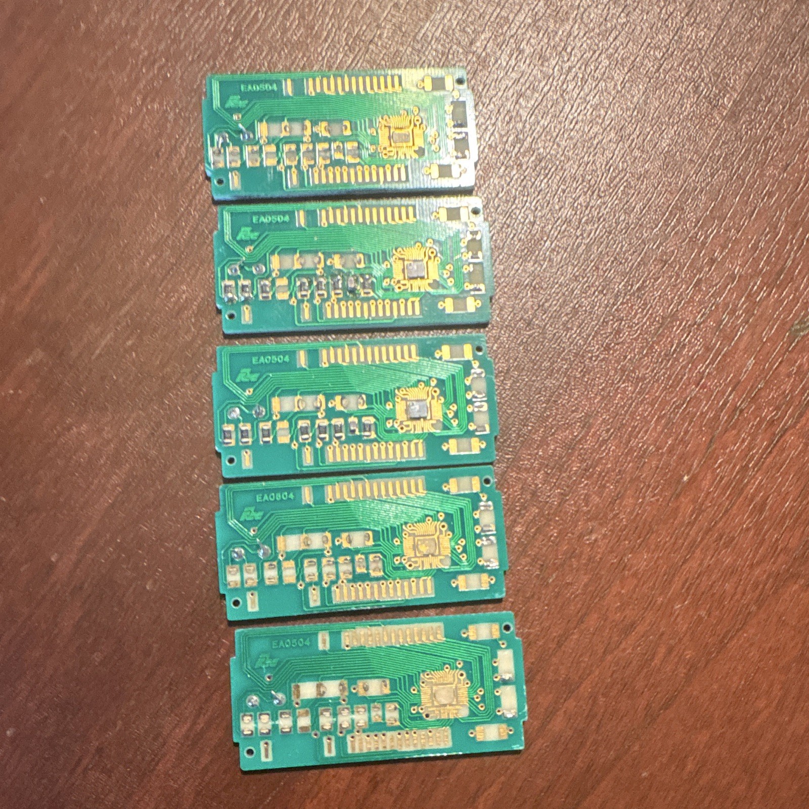 Vintage EA0504 PCB Circuit Board Lot of 5 w/ Edge Connector Contacts