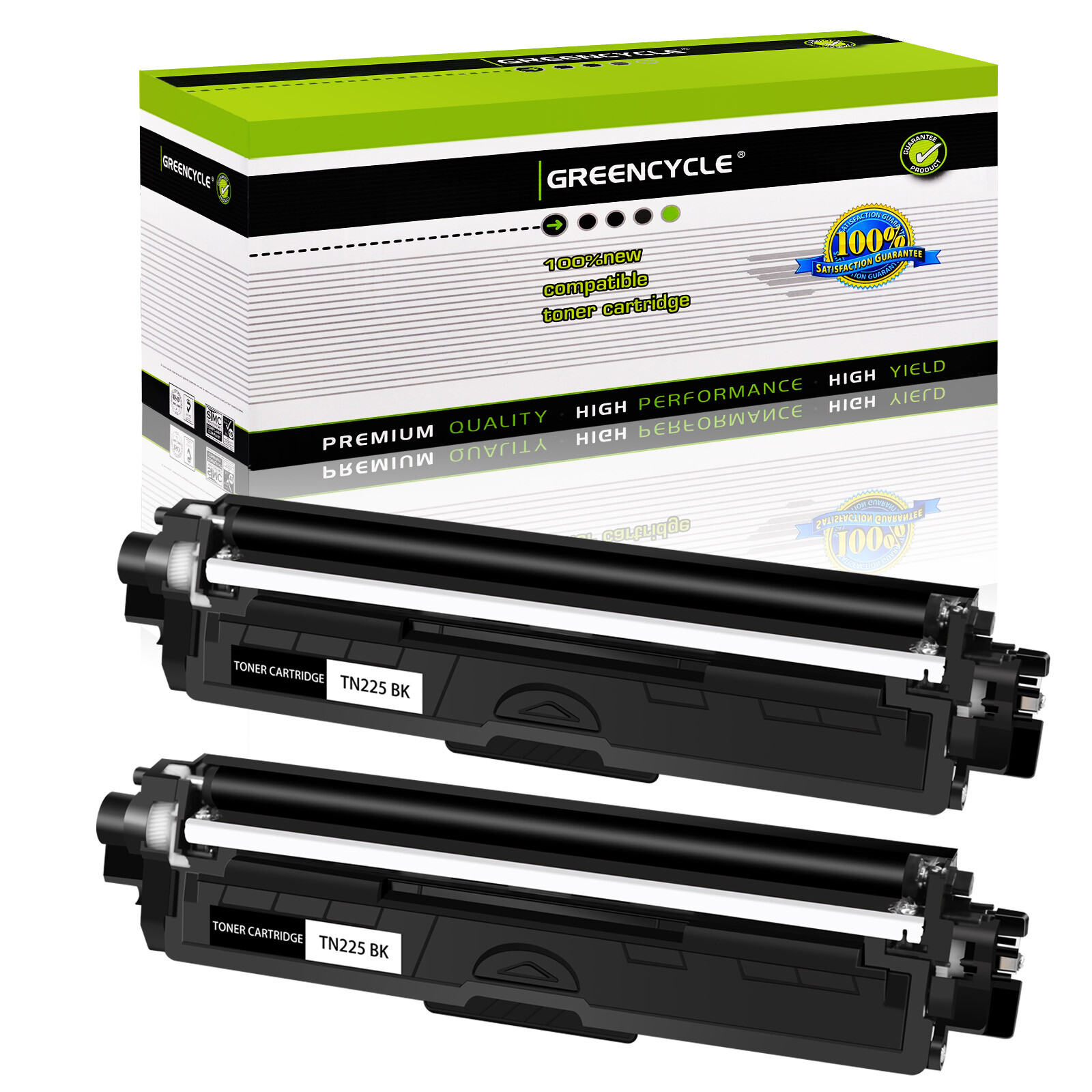 2PK TN221BK TN-221BK Laser Toner Cartridge For Brother MFC-9130CW HL-3140CW
