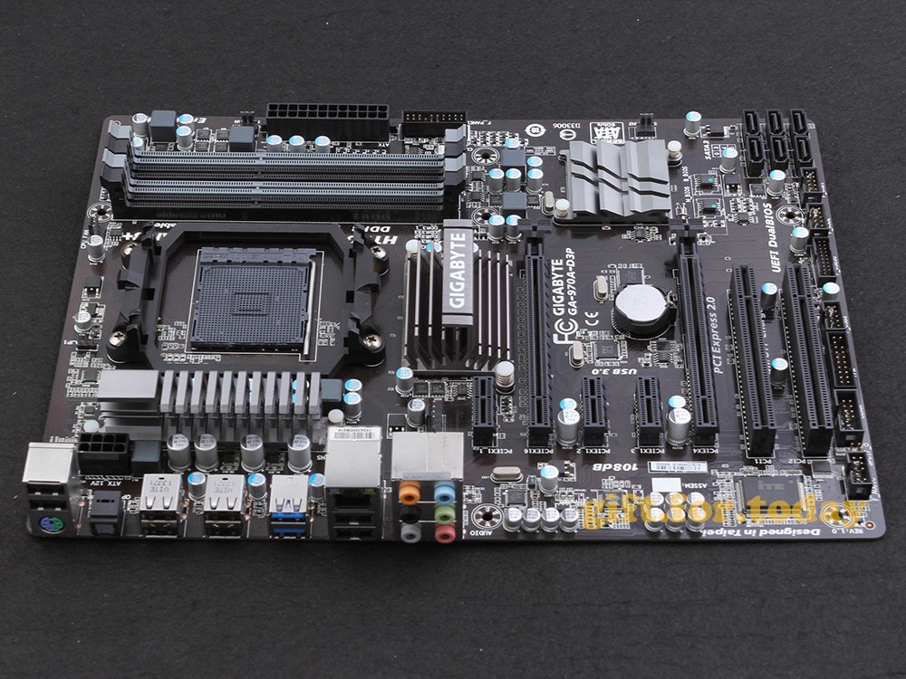 Original Gigabyte GA-970A-D3P AMD 970 Motherboard Socket AM3+/AM3 DDR3 ATX