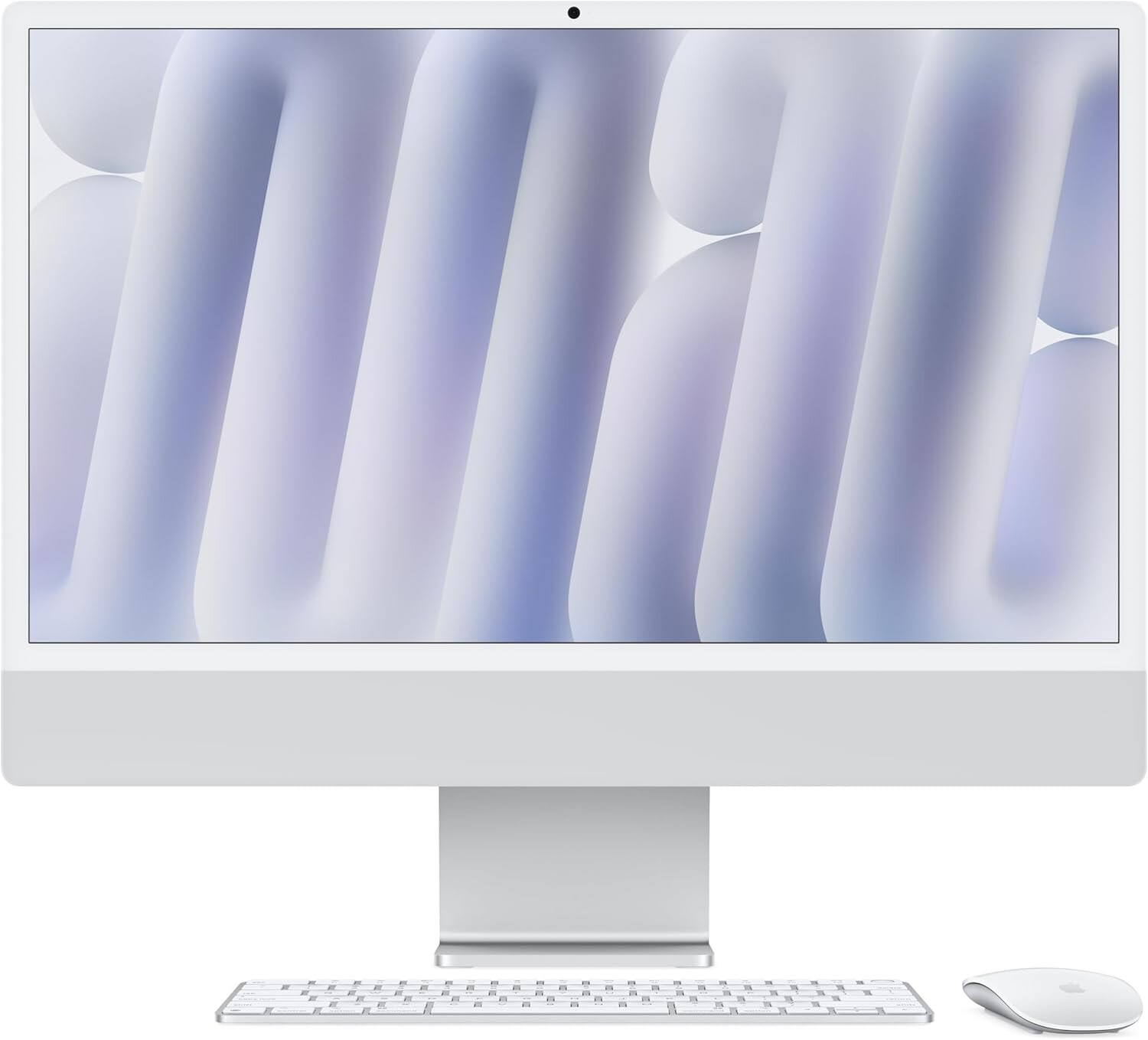 Apple iMac 24-inch (512GB SSD, Apple M4, 16GB, 10-Core GPU) Silver - MWUV3LL/A