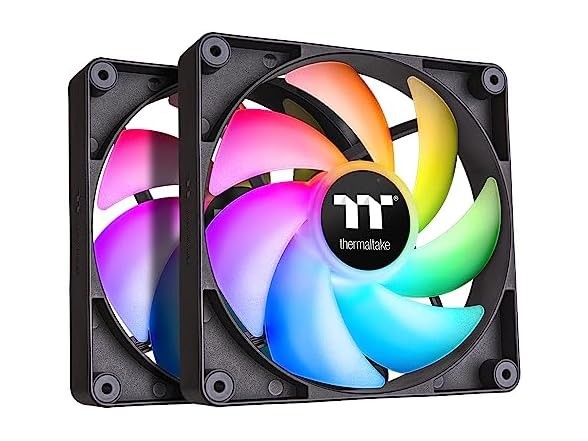 Thermaltake CT120 ARGB Sync PC Fan (2-Pack) Black 120mm