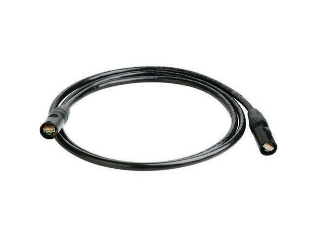 10'FT CAT-6 STP Shielded Ethernet Black Cable w/Neutrik EtherCon RJ45 plugs V2