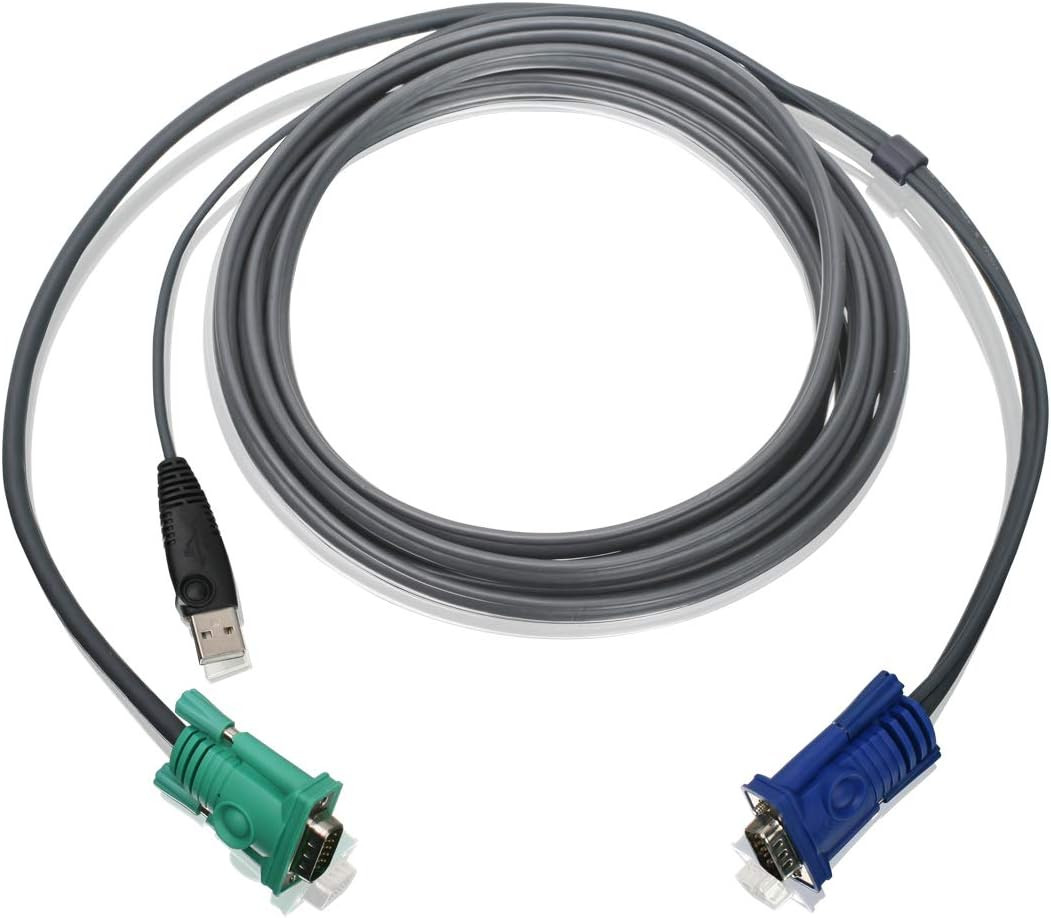 USB KVM Cable, 10 Feet, G2L5203U, Dark Gray