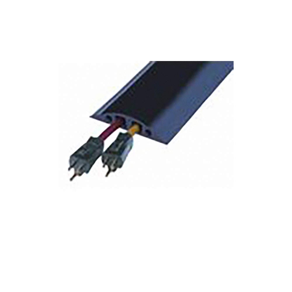 CHECKERS RFD6-10 Cable Protector,2 Channels,Black,10 ft.L 5MKJ2