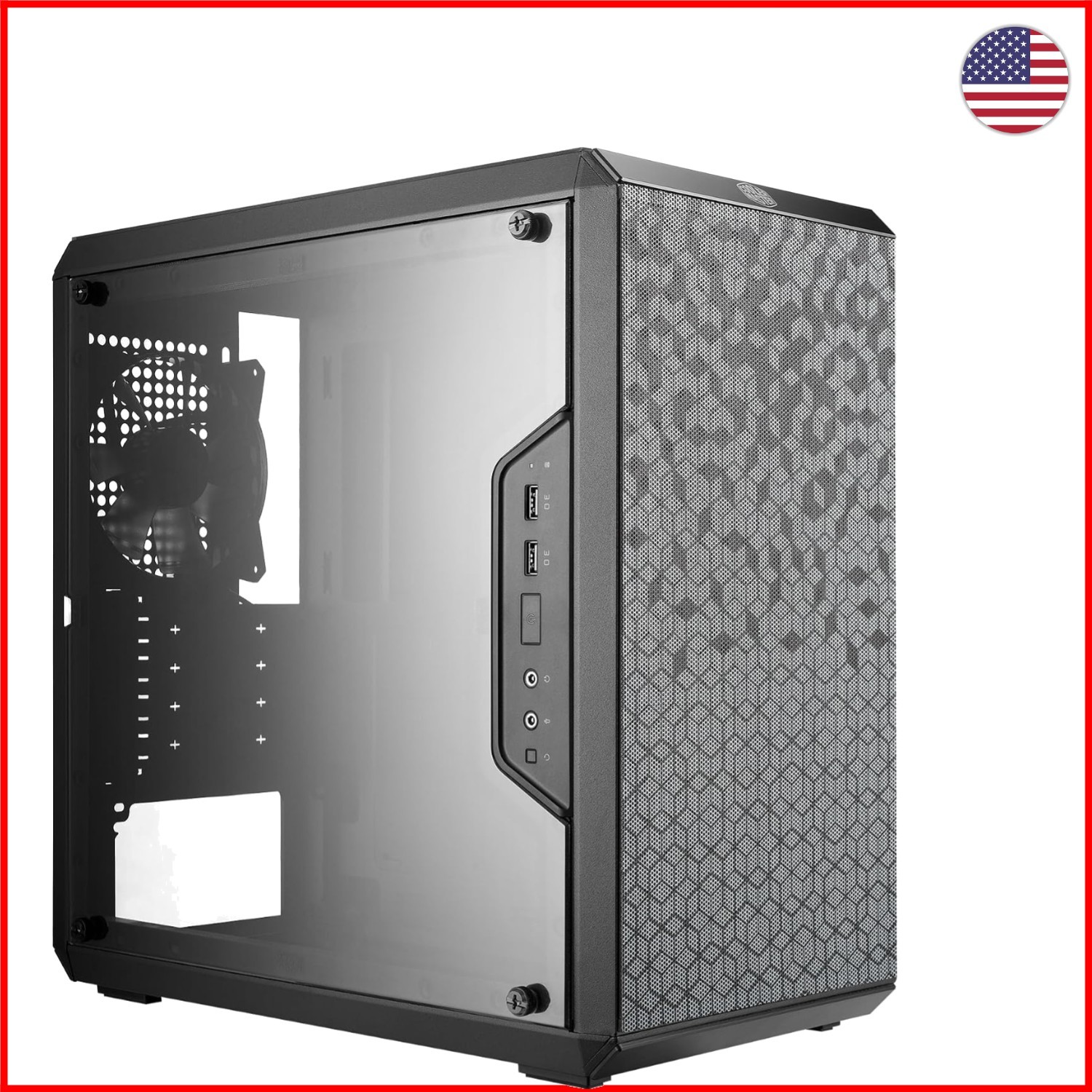 Master Box Q300L Micro-ATX Case: Elegant Design with High Airflow & Dust Filter