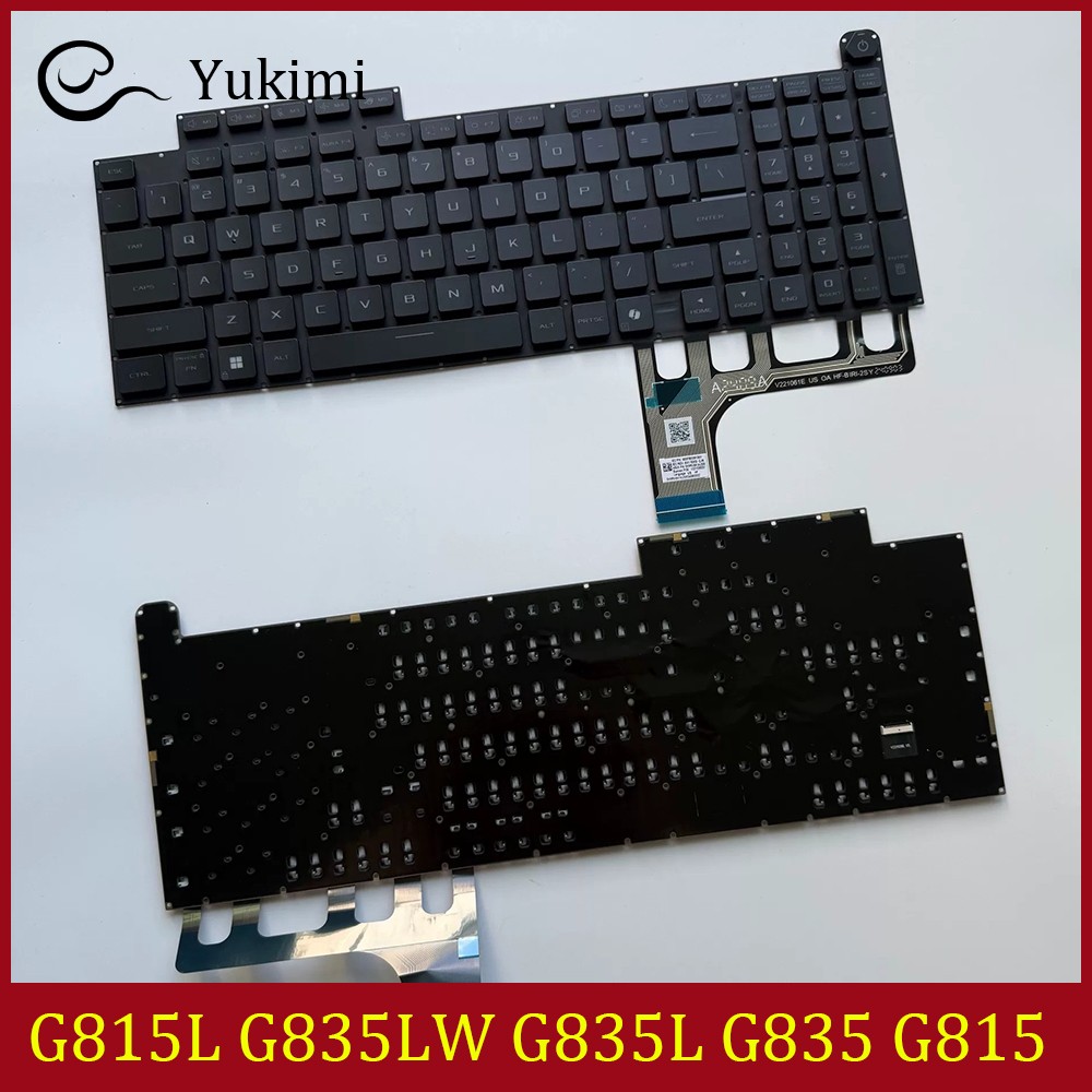 FOR ASUS G815L G835LW G835L G835 G815 Black English without Backlight Keyboard