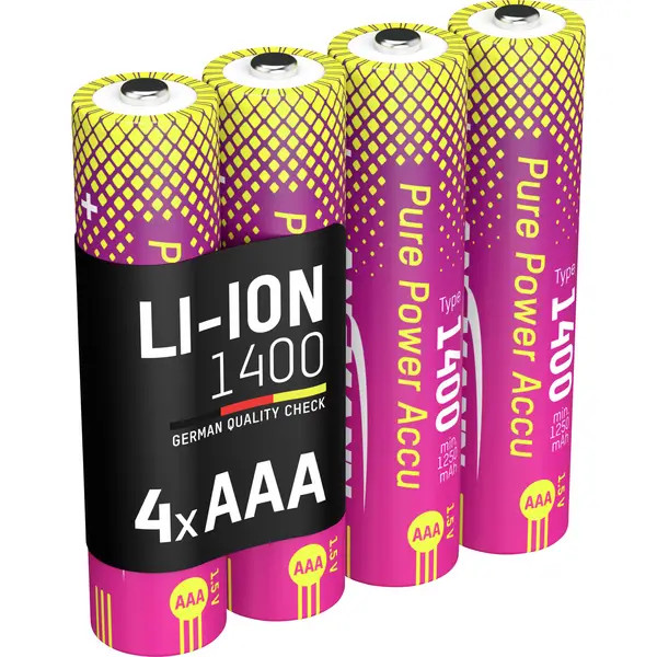 Ansmann 1311-0034 Li-ion Battery Micro AAA Type 1400 (Min. 1250 mAh) battery kit r