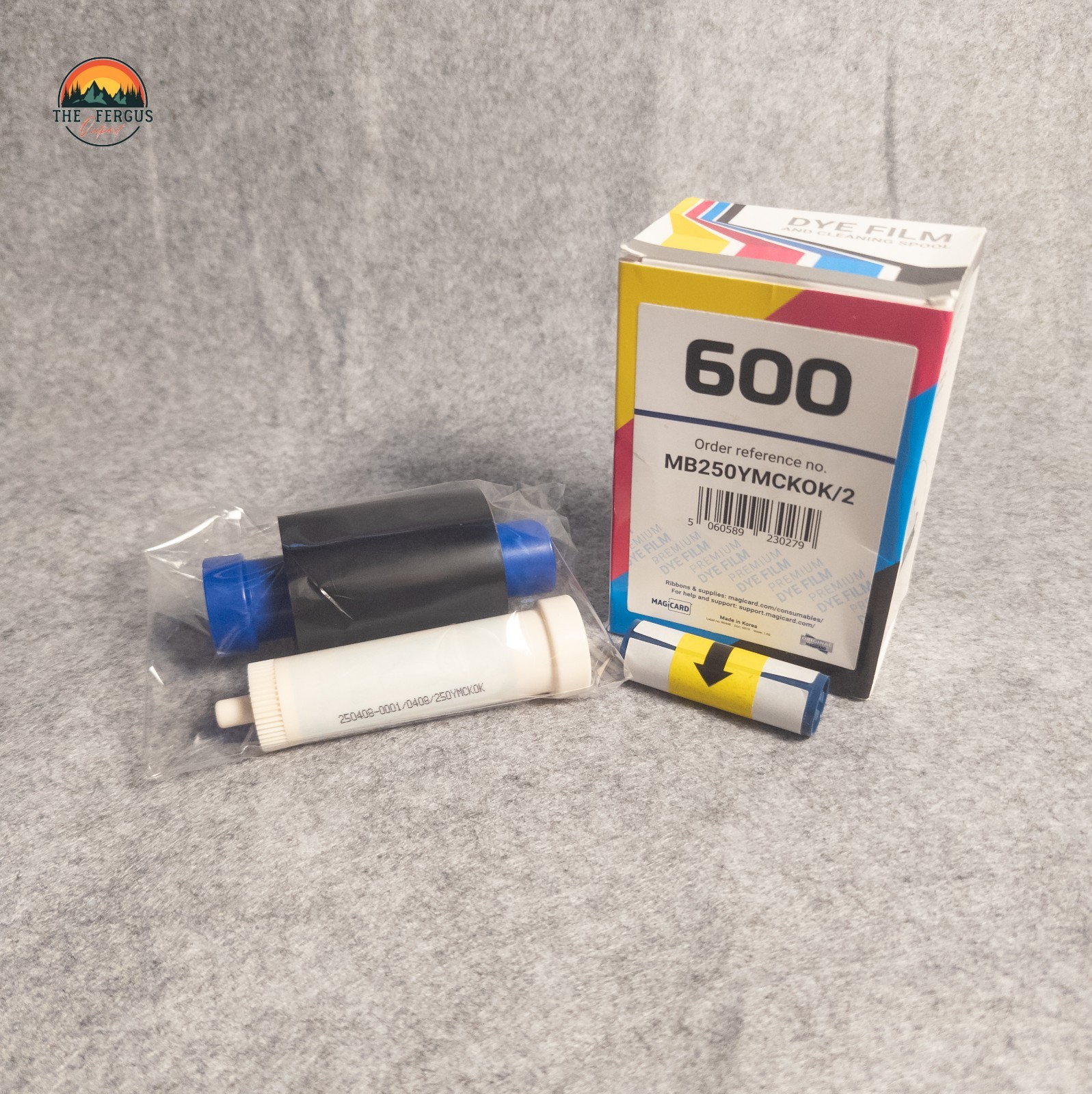 Magicard MB250YMCKOK/2 600 Full Color Dye Film Ribbon Cleaning Spool - Open Box