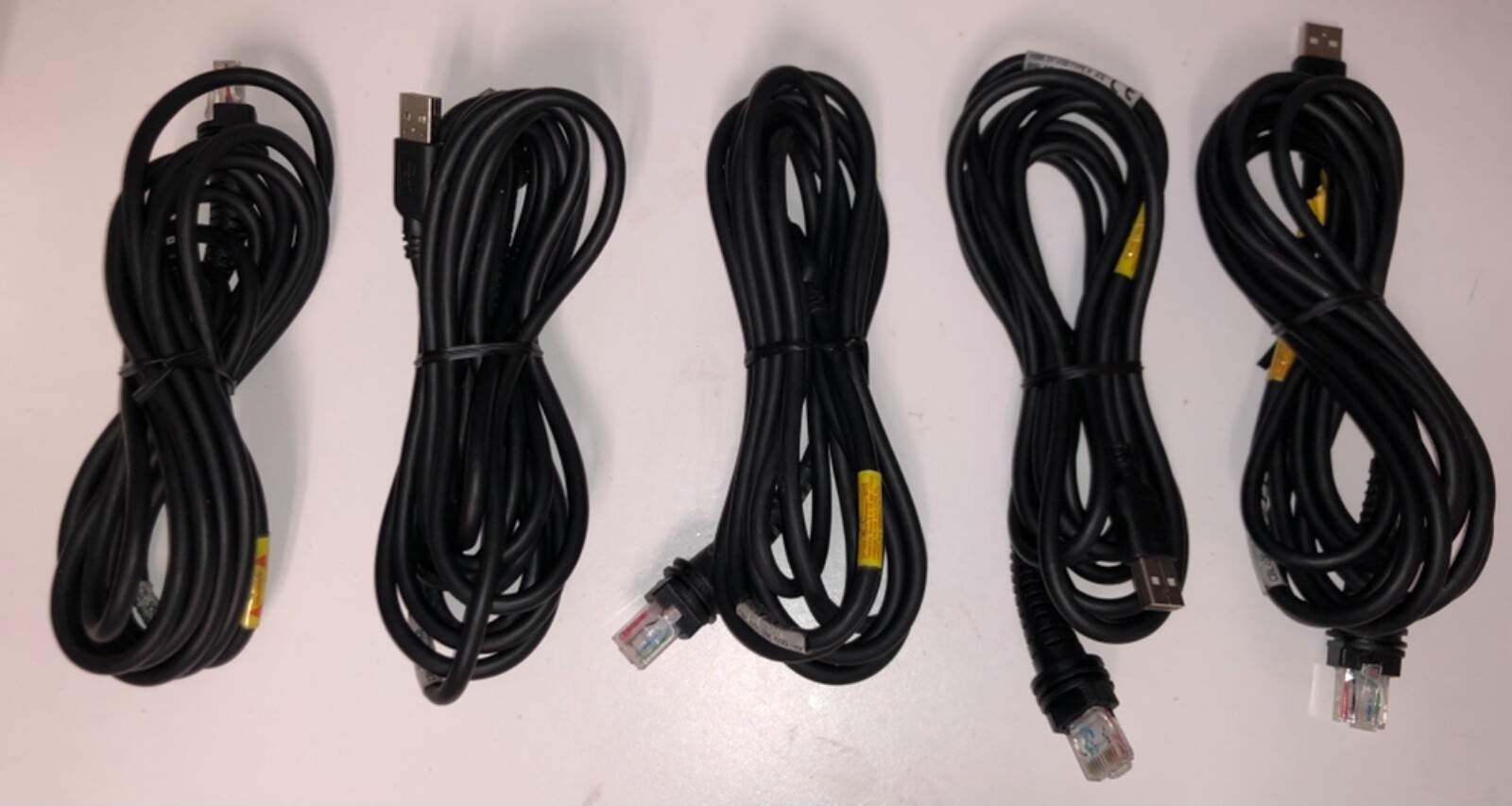 Lot of 5 Honeywell CBL-500-300-S00 Male USB Cable HSM Type A 3M/9.8' 5V