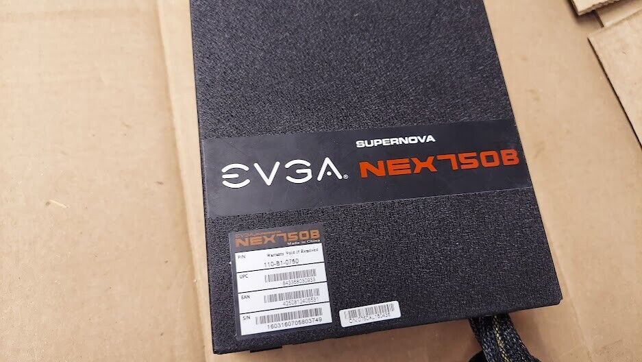 EVGA Supernova NEX750B 750 Watt 80 Plus Bronze Desktop Power Supply