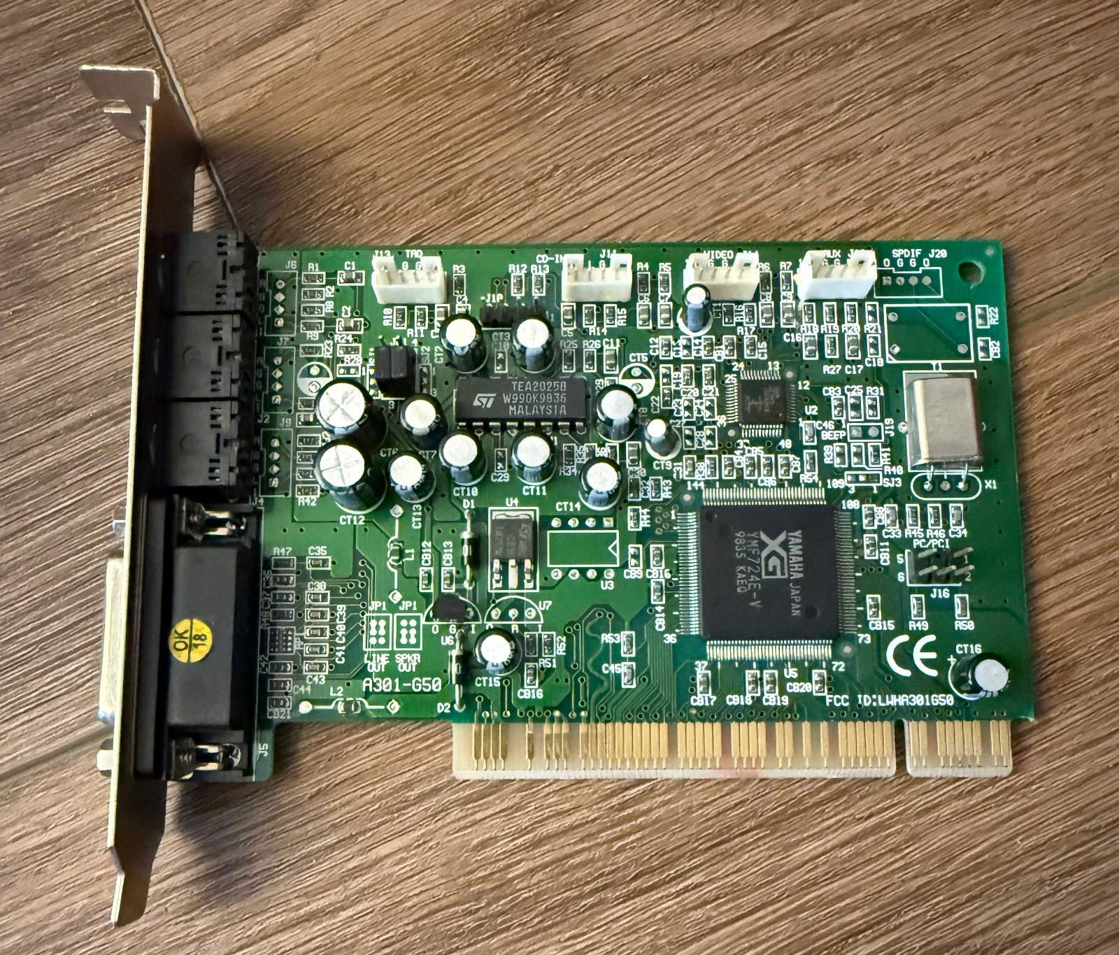 Vintage Retro Yamaha XG A301-G50 YMF724E-V Retro PCI Sound Card, As-is