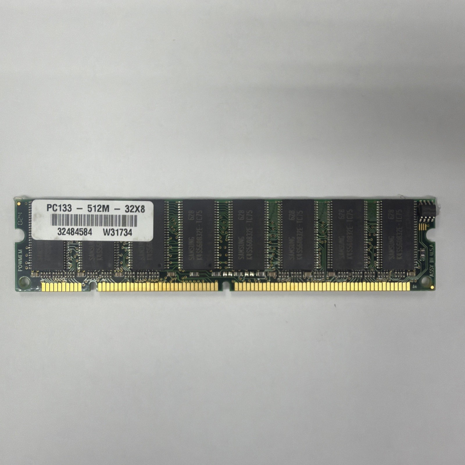 512MB PC133 SDRAM Desktop RAM 168-Pin DIMM PC-133 Memory Tested Working