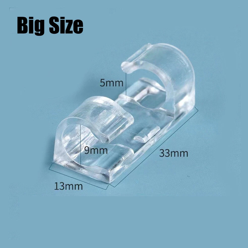 20-60x Self Adhesive Cable Management Clips, Cable Organizers Sticky Wire Clips