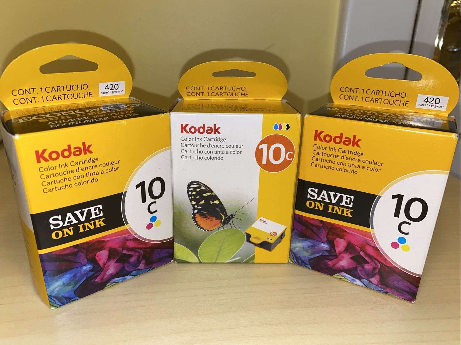 Lot of 3 Genuine Kodak 10C CAT 894 6501 Color Ink Cartridge NEW OEM SEALED