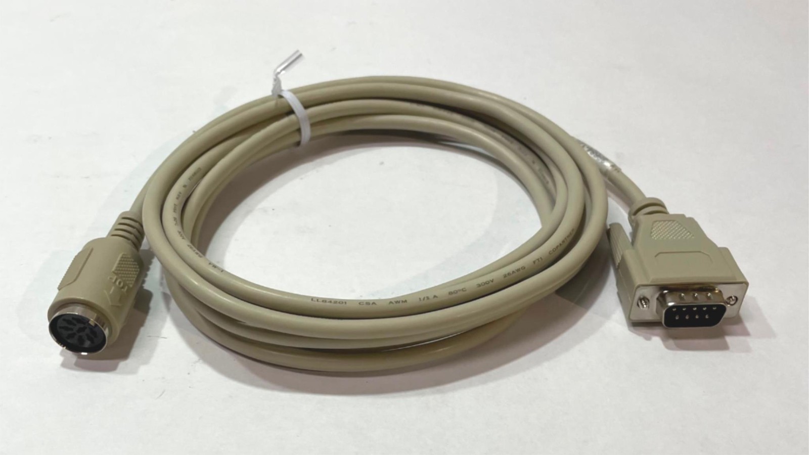 6.6FT DB9M to DIN8F Serial Cable – Legacy RS-232/RS-422 Interface Lead 36448-80