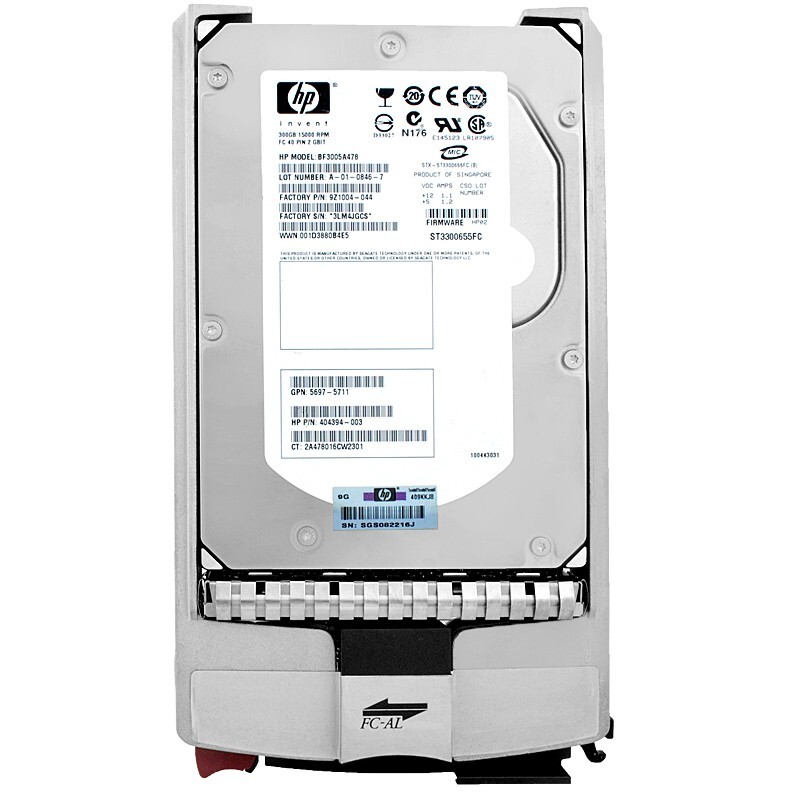 Hard Drive HP BF3005A478 300GB FC-AL 15000Rpm 16MB 2GB/s 3.5" Inch 404394-003