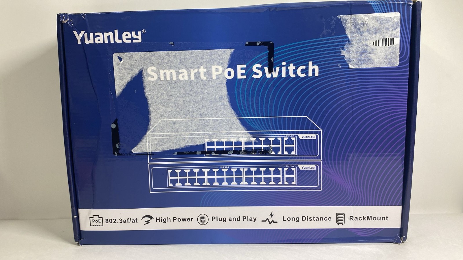 YuanLey 26 Port PoE Switch, 24 PoE+ Port Model: YS2024F-P