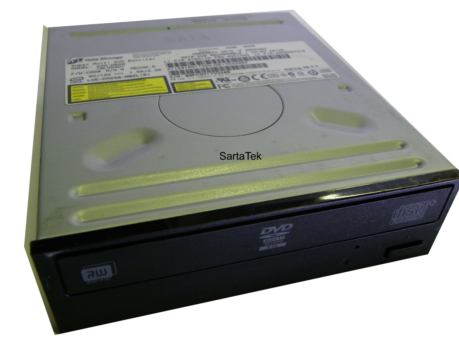 Hitachi/LG HL GSA-H60N DVD±RW DL SATA Drive FRU 43C1042