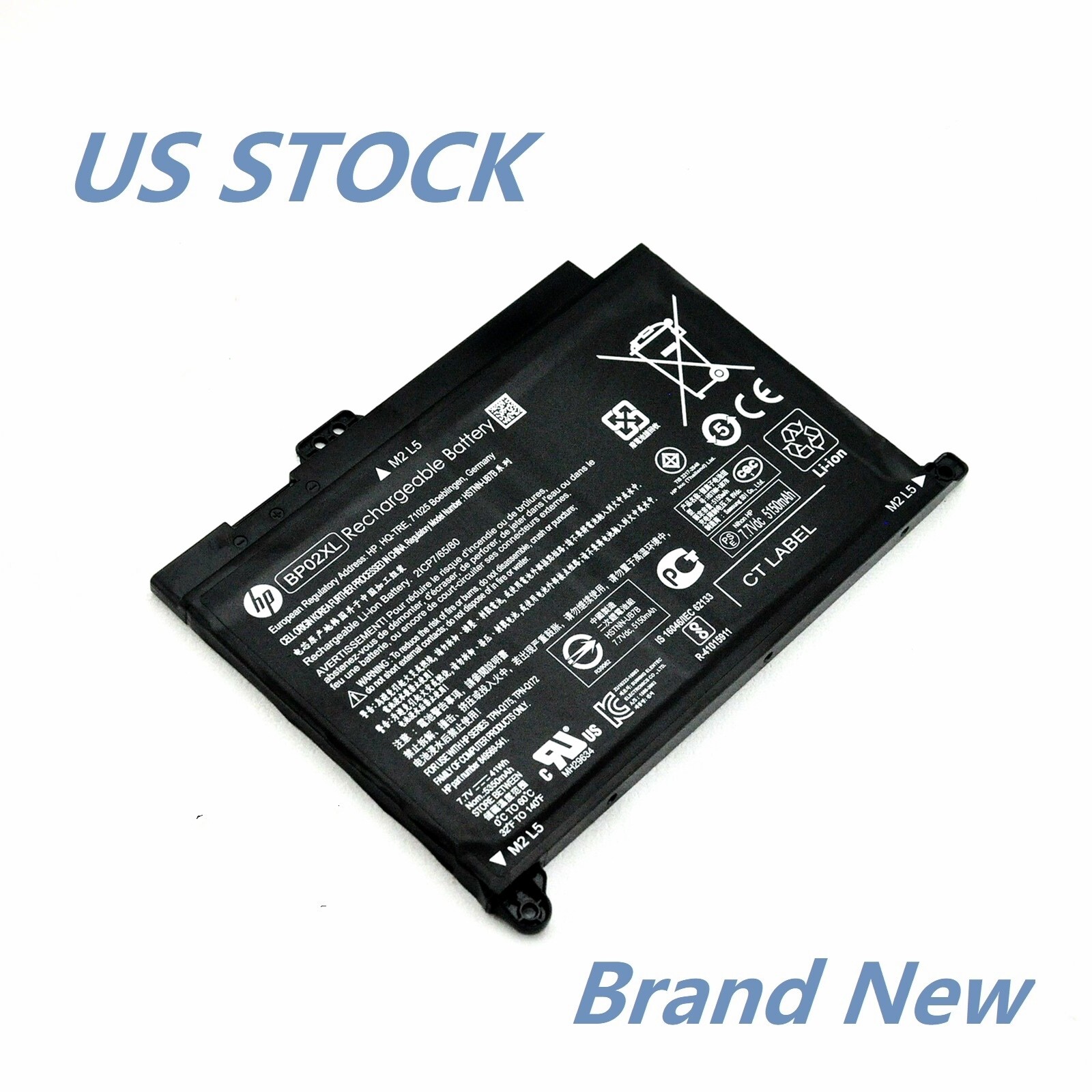 Genuine OEM BP02XL Battery For HP Pavilion BP02041XL 849909-850 849569-541 41Wh