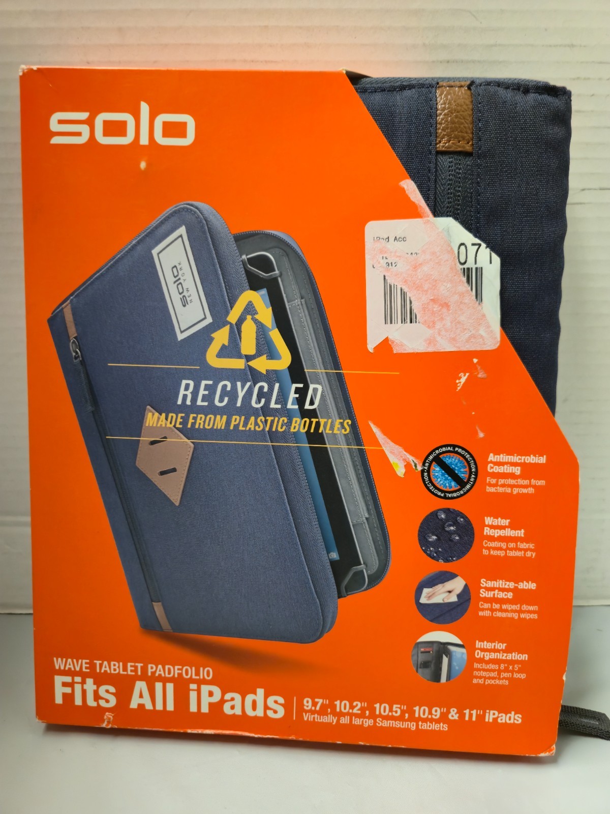 Solo Wave Tablet Padfolio Fits All Ipads