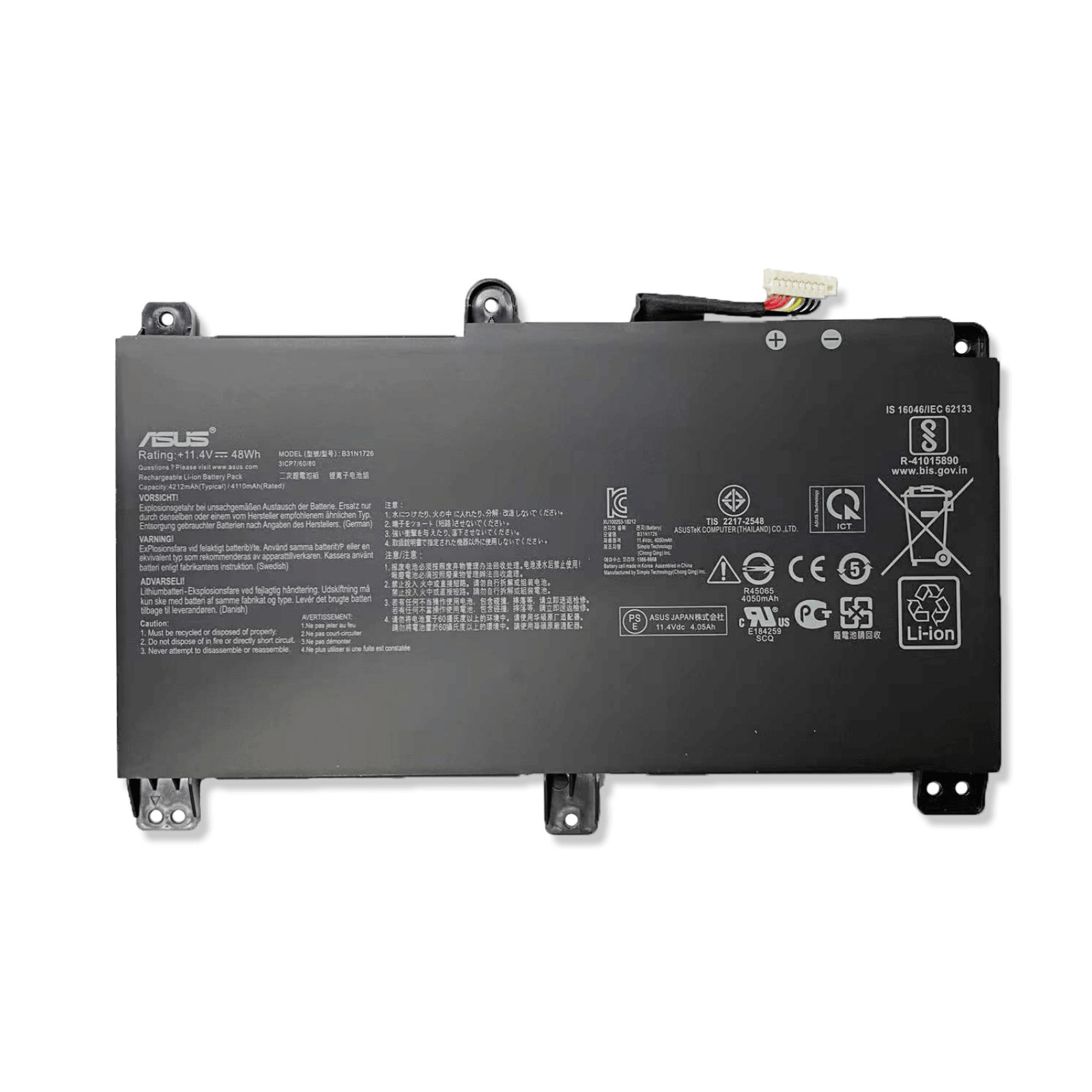 New Genuine B31N1726 Battery for ASUS G512 G512LI G531 G531GT FA506 FA706 FX504