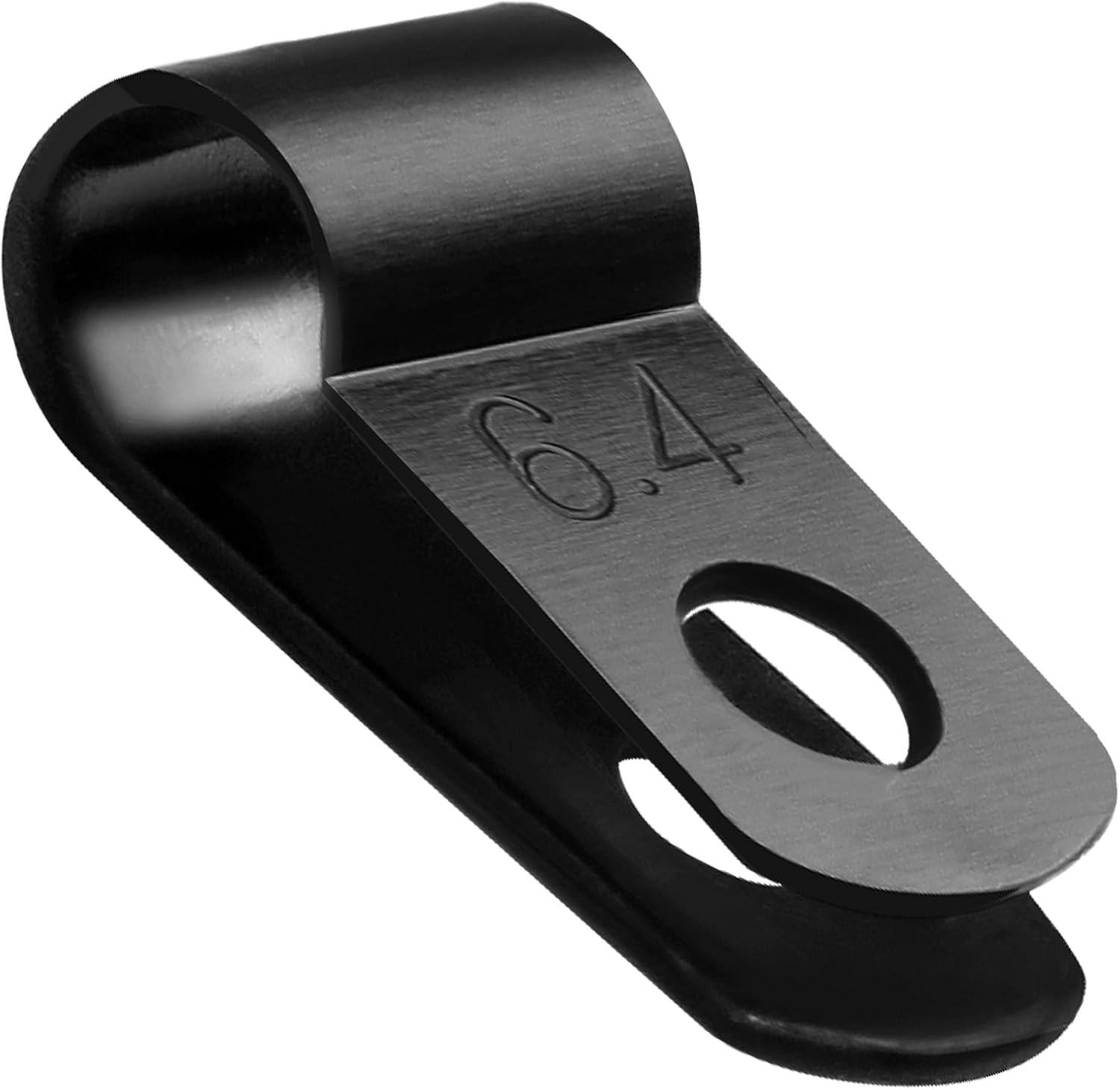 200 Pcs 1/4 Inch Nylon Cable Clamps, R-Type Cable Clips Plastic Wire Clamps,
