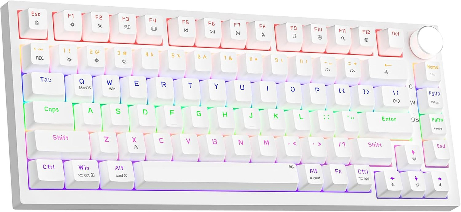 Newmen GM326 Mechanical Keyboard,75% Percent Gaming Keyboard,Wired Keyboard