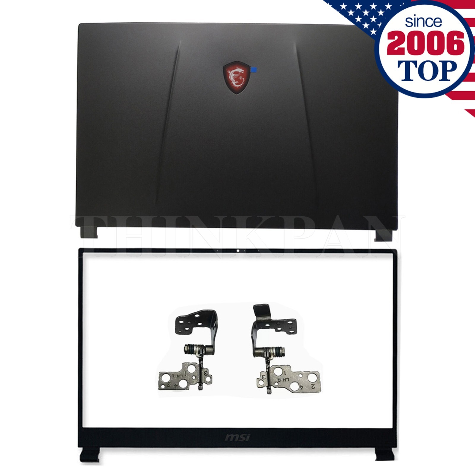 New MSI GP75 GE75 GL75 Raider 8RE 8RF 10SF MS-17E1 LCD Back Cover+Bezel+Hinges