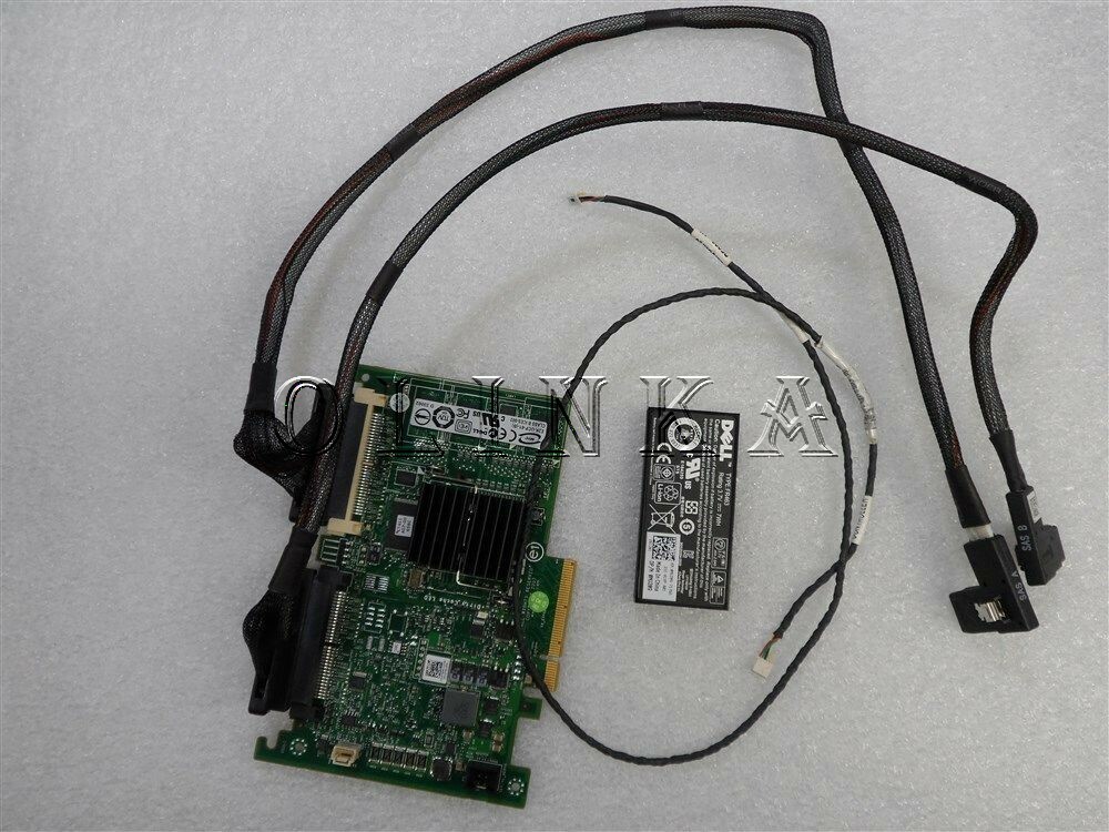 DELL POWEREDGE R710 2.5" DELL PERC 6I SAS SATA RAID CONTROLLER & BATTERY CABLES
