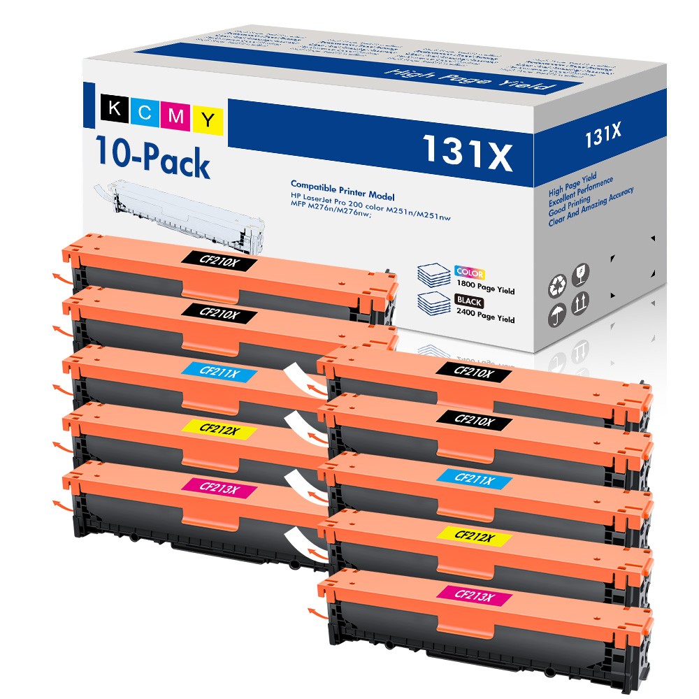 10x CF210A Black Toner Cartridge For HP 131A LaserJet Pro 200 Color M251n M251nw