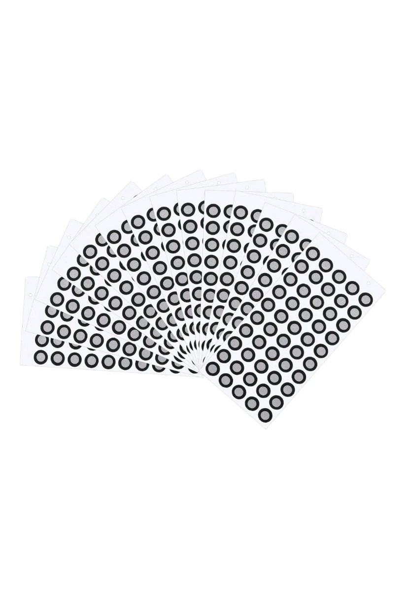 Huge Set Of 2,000 Pcs  6mm × 10mm Reference Point Markers dots. 