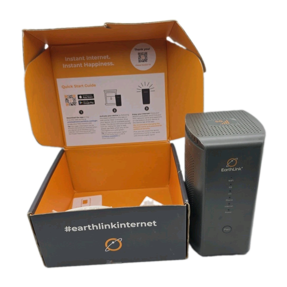 EarthLink D60 5G EL5000 Internet Router Power Tested Only With Cords