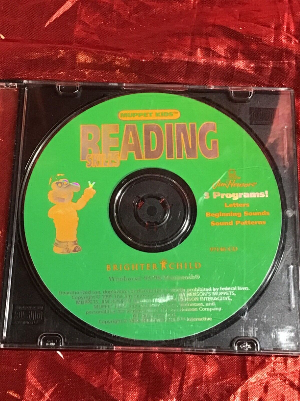 Jim Henson’s Muppet Kids Reading Skills 3 Programs Brighter Child PC CD-ROM