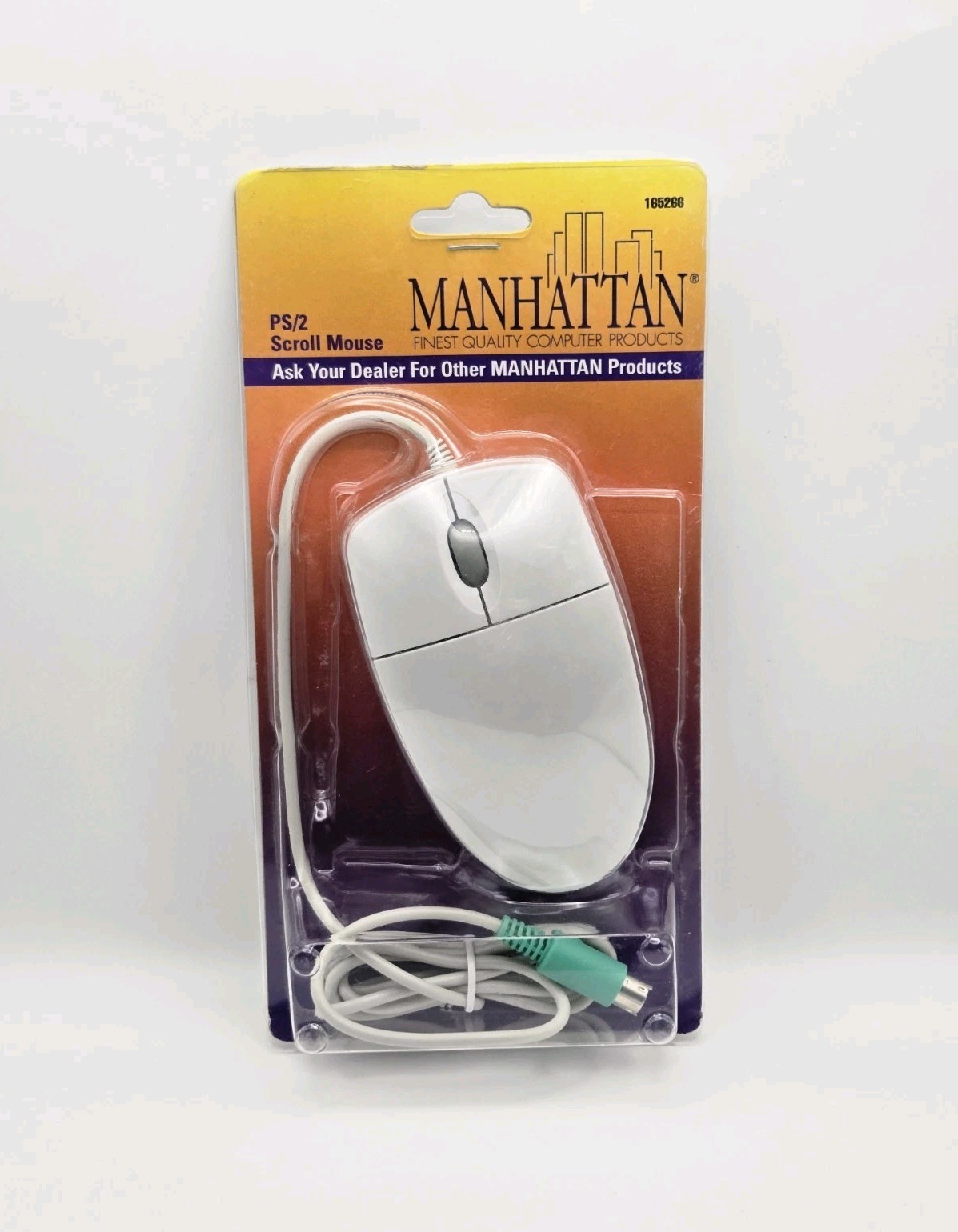 PS/2 Scroll Mouse Manhattan Model 165266 Brand New Sealed Vintage