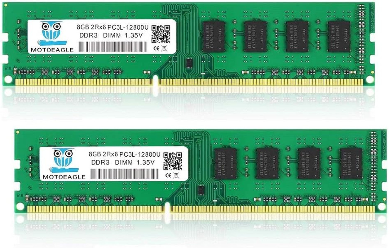 DDR3L-1600 UDIMM 16GB Kit (2X8Gb) 2Rx8 PC3L-12800U 8GB PC3-12800 240 Pin Non ECC