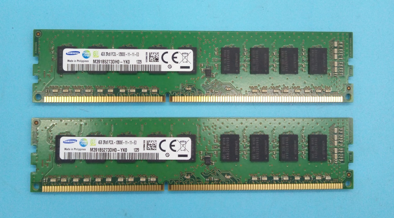 Samsung 8GB(2x4GB) DDR3 M391B5273DH0-YK0 1329 PC3-12800E #R3282