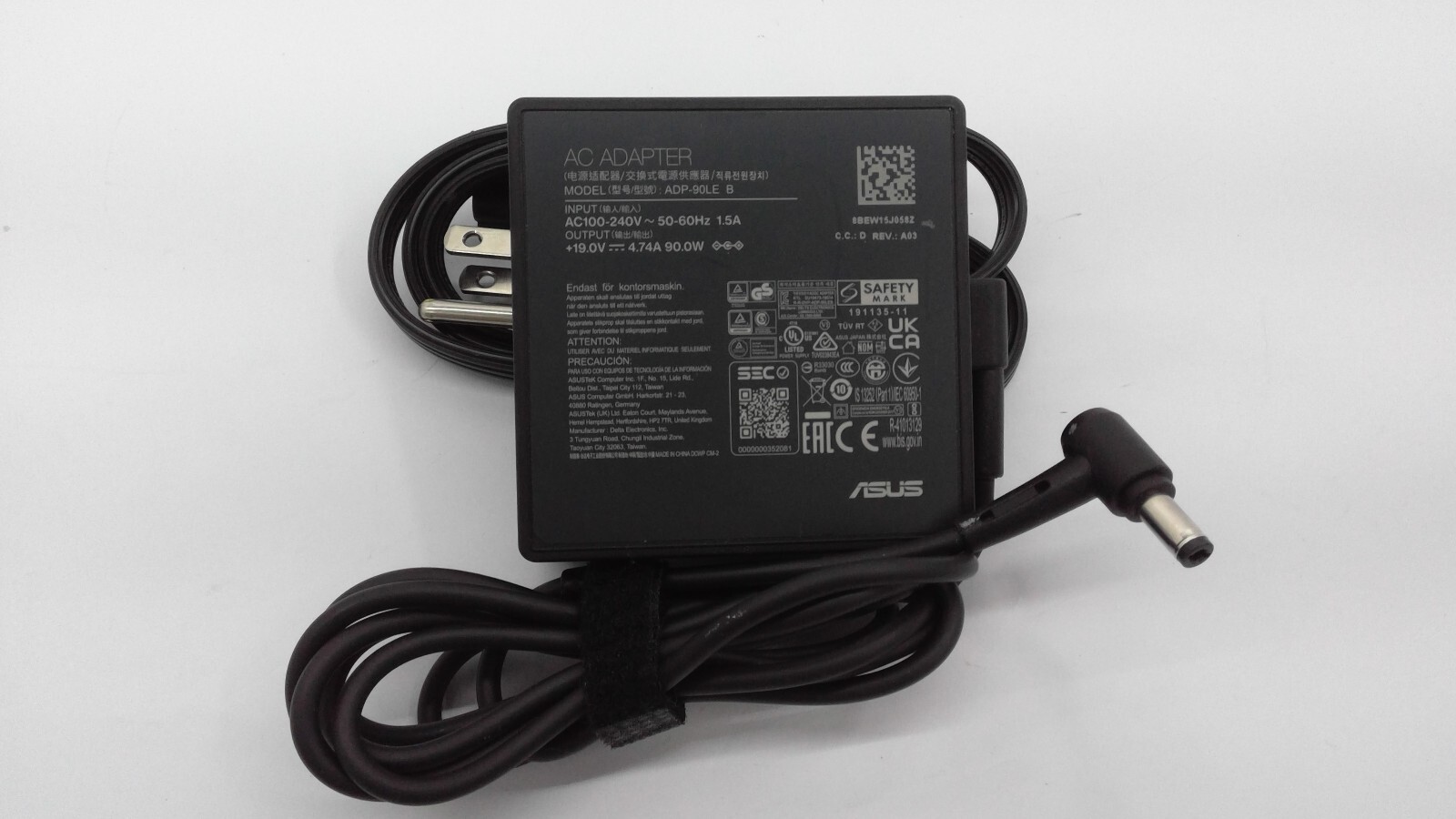 Genuine 90W 19V 4.74A 5.5mmX2.5mm For ASU Monitor Charger ADP-90LE B