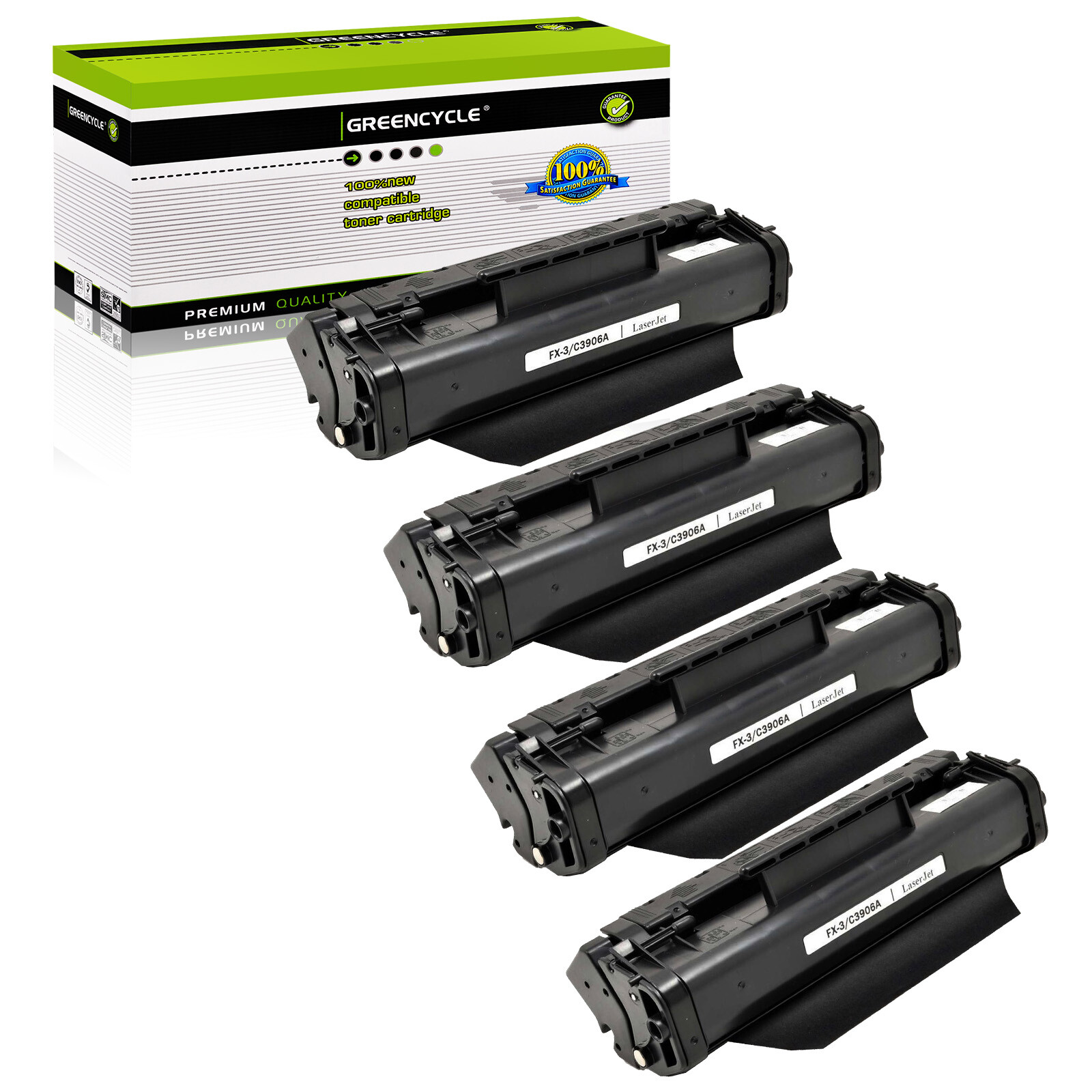 4× C3906A Toner Cartridge Compatible for HP 06A LaserJet 3100 3150 se xi Printer
