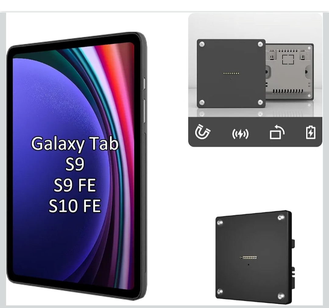 Wall Mount Charging Kit for Samsung Galaxy Tab S9 & S9 FE (10.9-inch) &S10 FE –