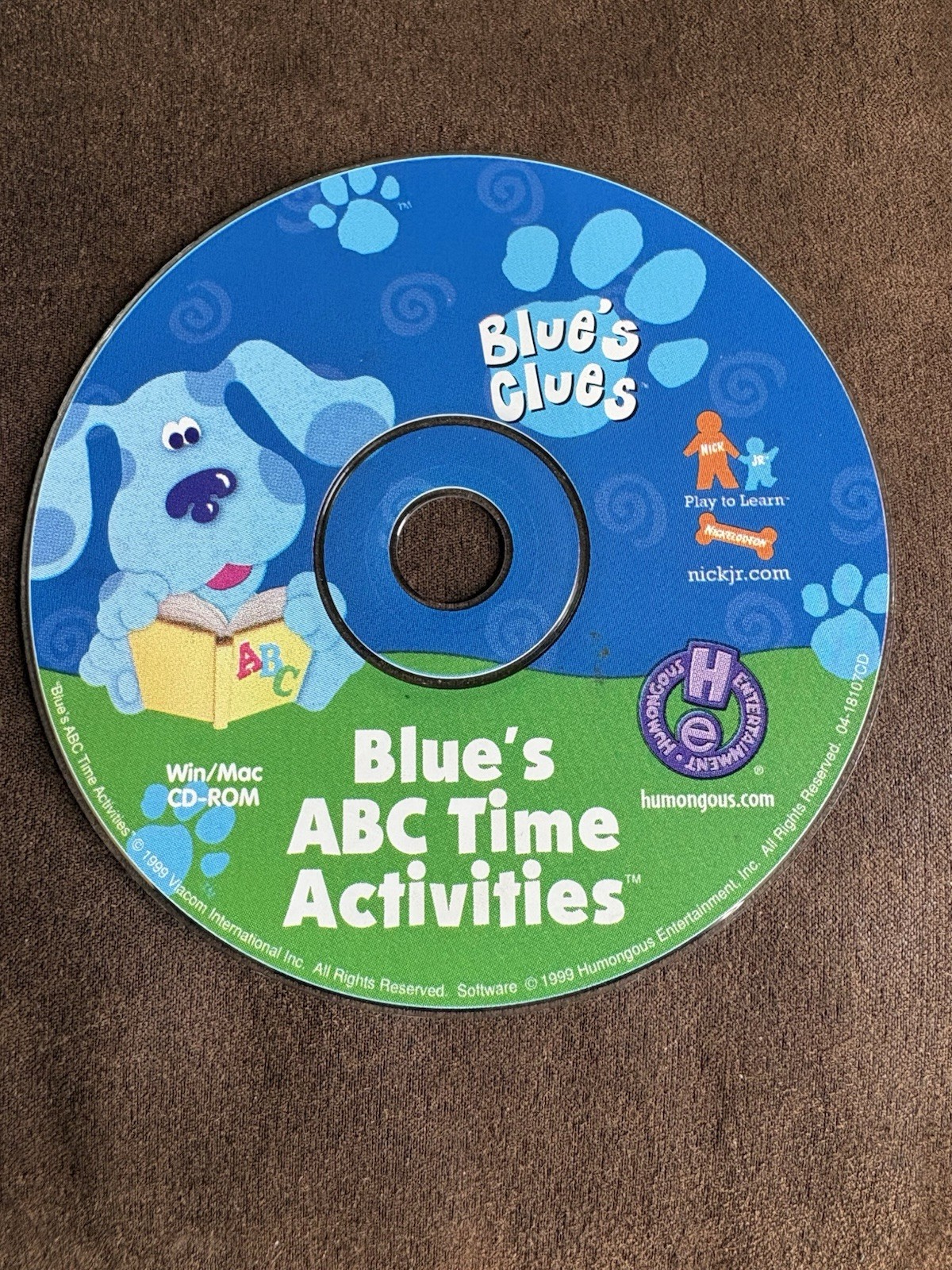 Blue's Clues: Blue's 123 Time Activities Windows Mac 1998