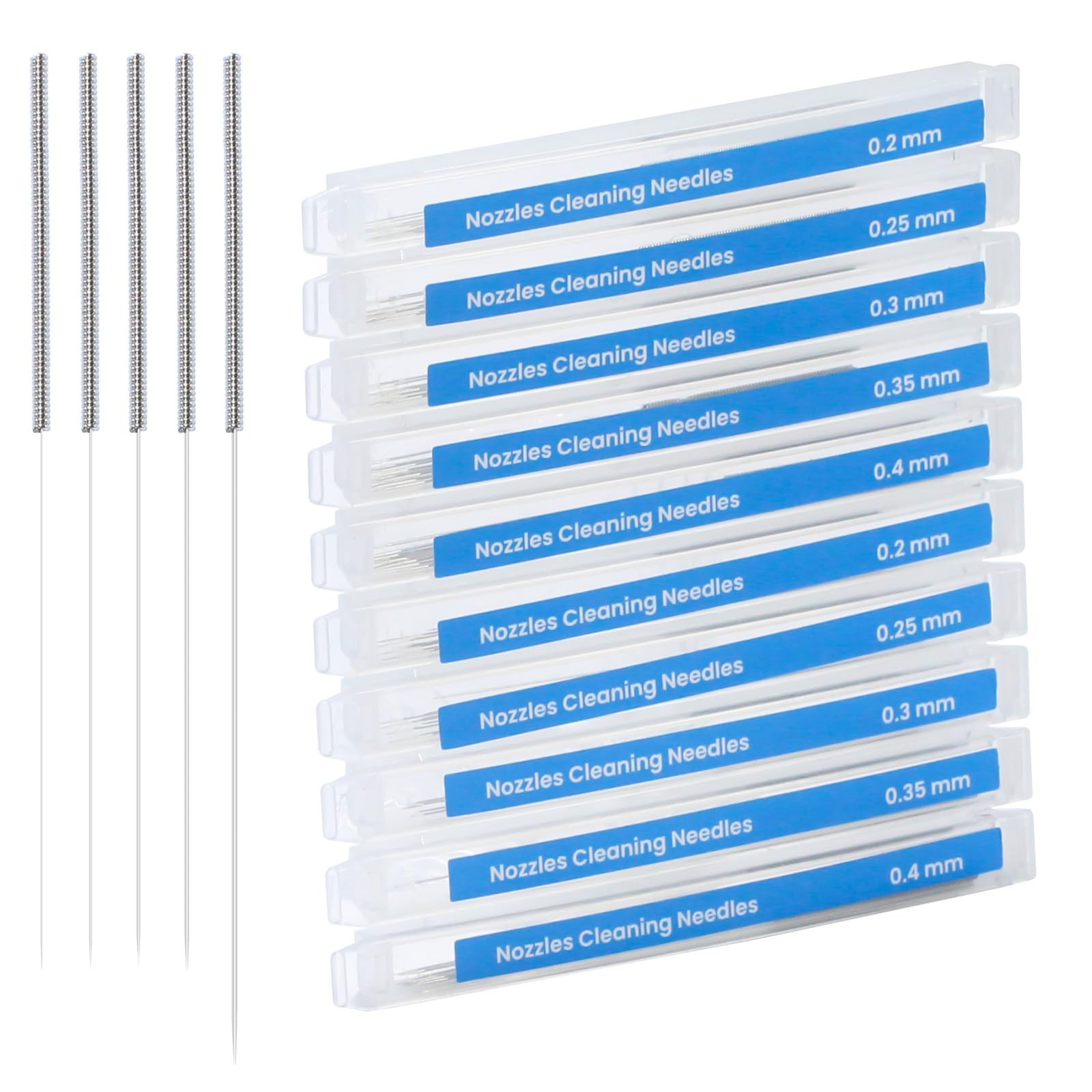 100PCS 3D Printer Nozzle Cleaning Kit Stainless Steel Cleaning Needles