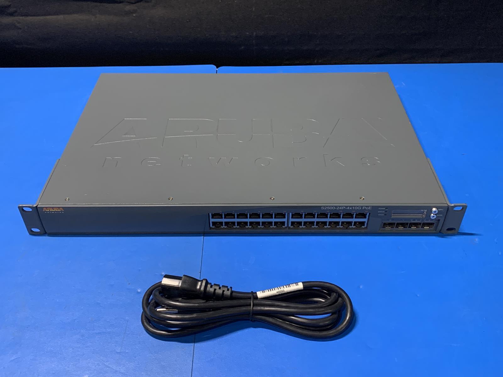 Aruba Networks S2500-24P-4x10G PoE Gigabit Ethernet Switch S2500-24P