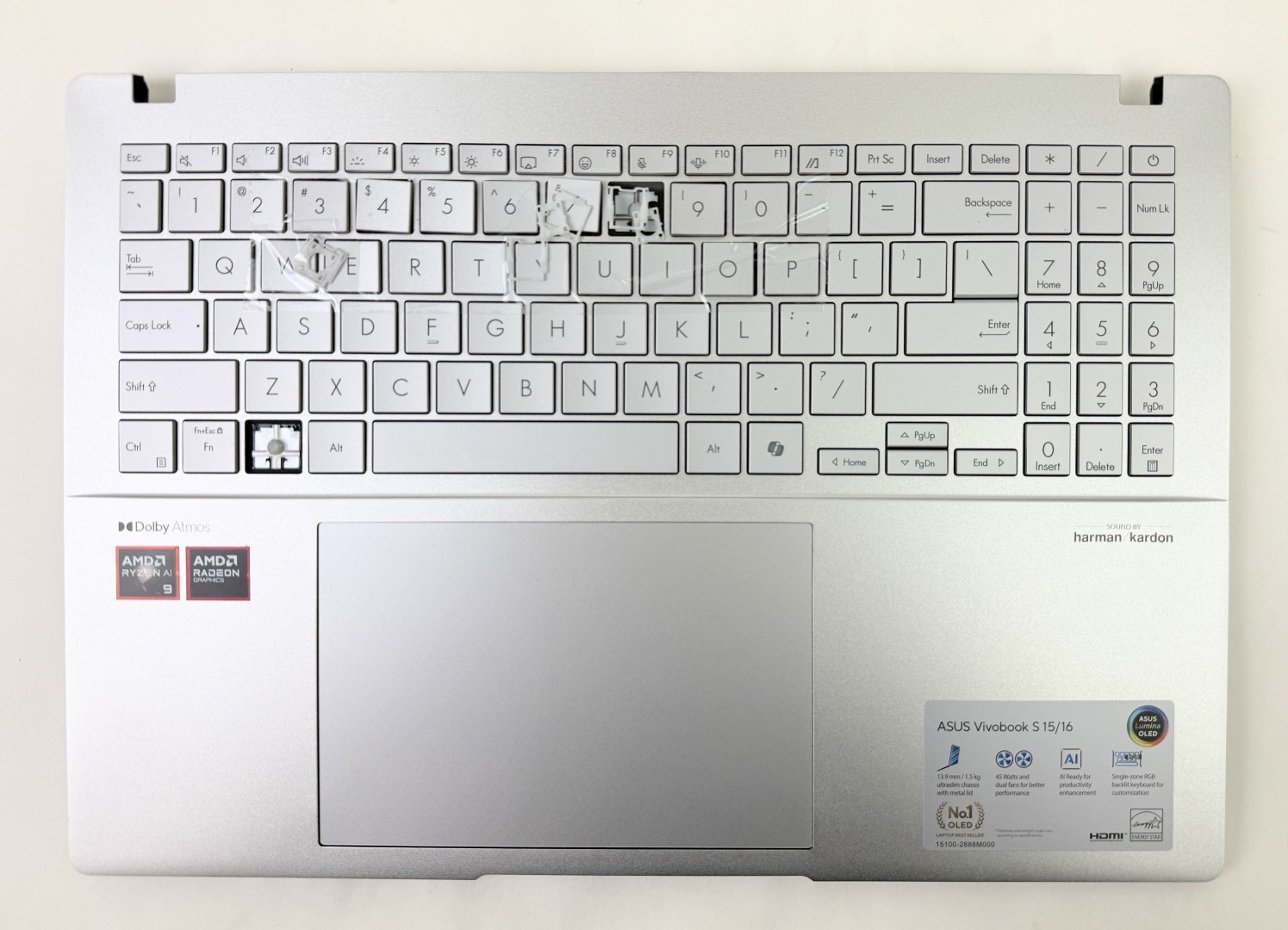 Keyboard Palmrest Bottom for Asus VivoBook S16 M5606WA-IS99 - Read Issues